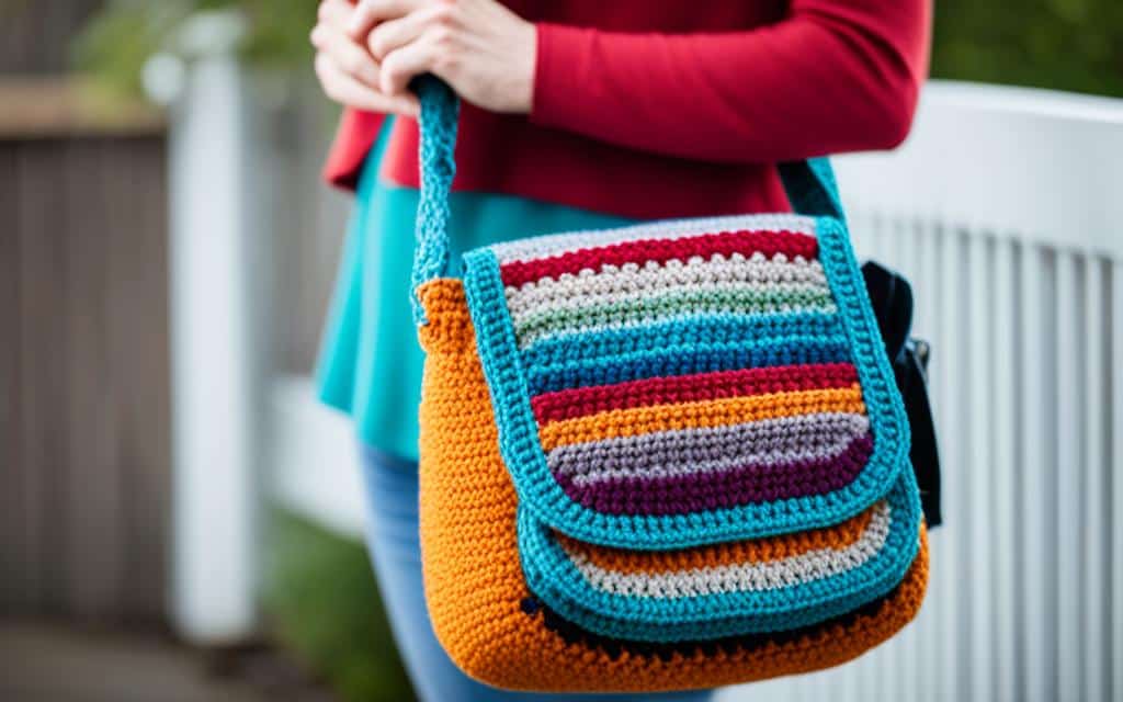 how to crochet a messenger bag